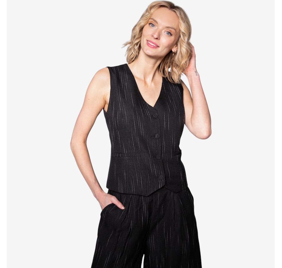 Image 102682_BKW.jpg, Product 102-682 / Price $19.33, Modern Identity Button Front Vest from Modern Identity on TSC.ca's Fashion department