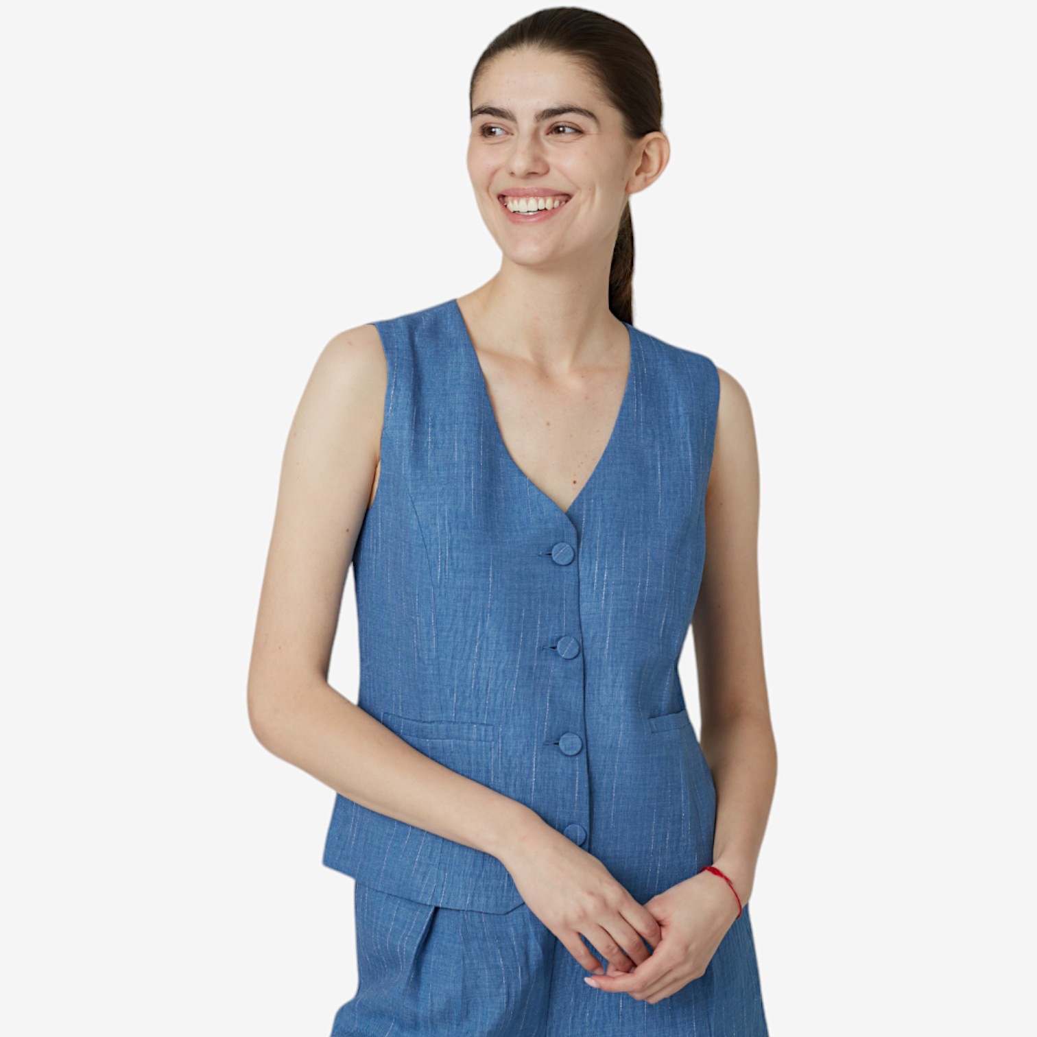 Modern Identity Button Front Vest - TSC.ca