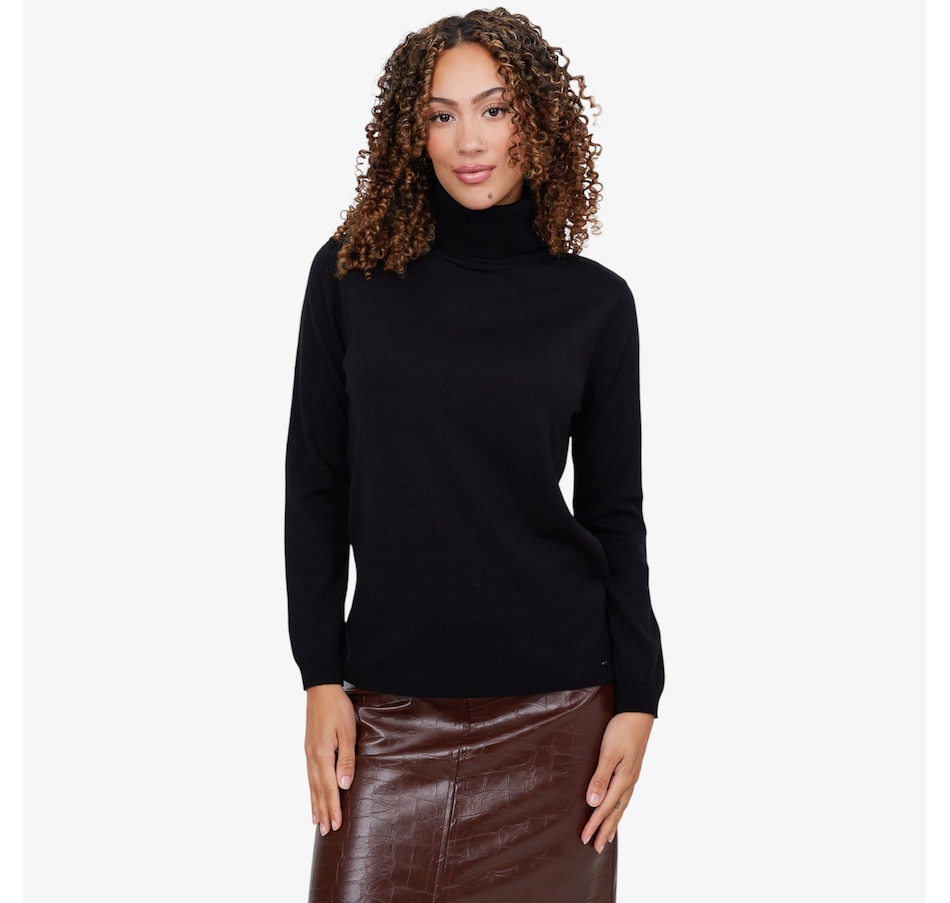 Image 102722_BLK.jpg, Product 102-722 / Price $69.99, Aggel Wool Blend Turtleneck Sweater from Aggel on TSC.ca's Fashion department
