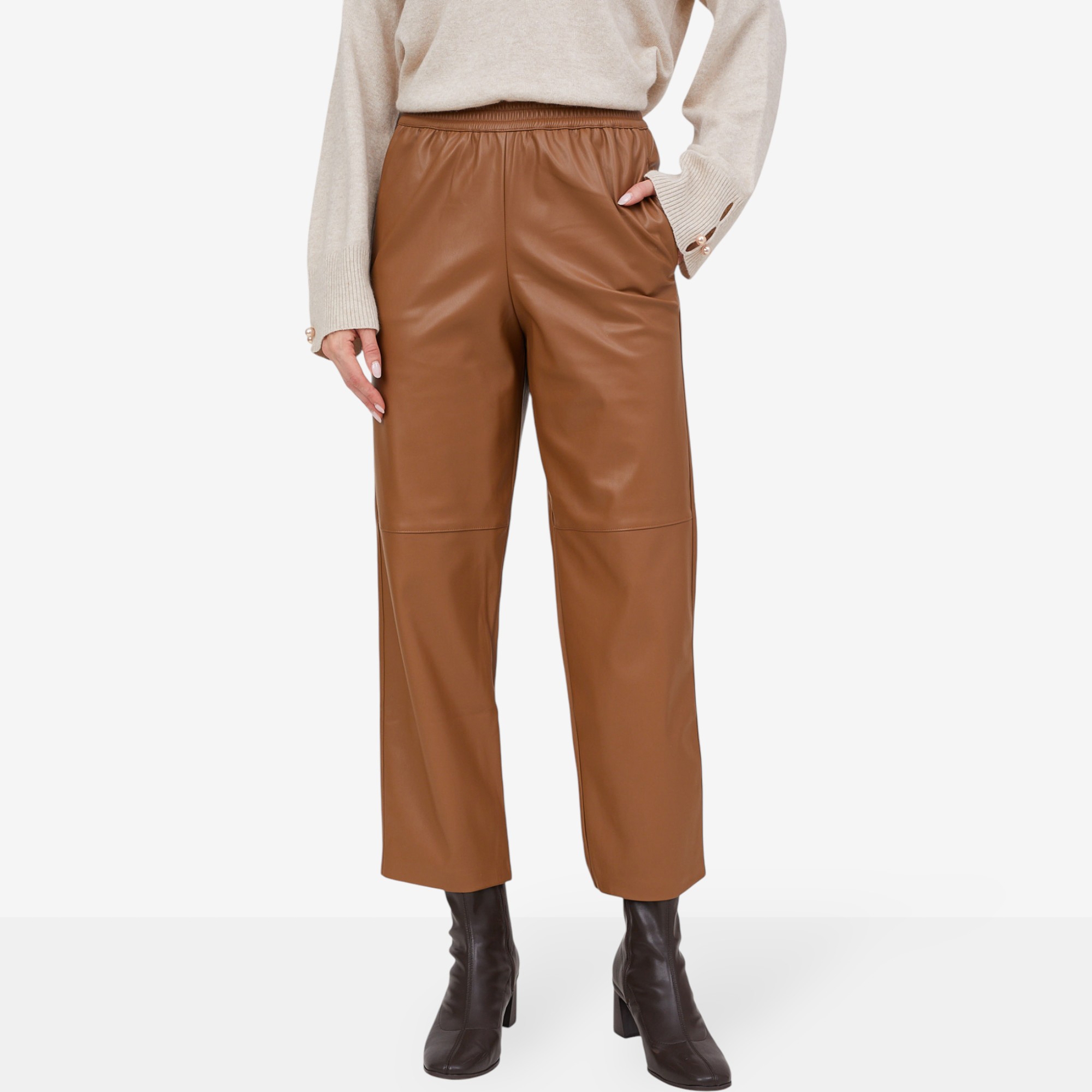 Aggel Faux Leather Pull-On Pant - TSC.ca