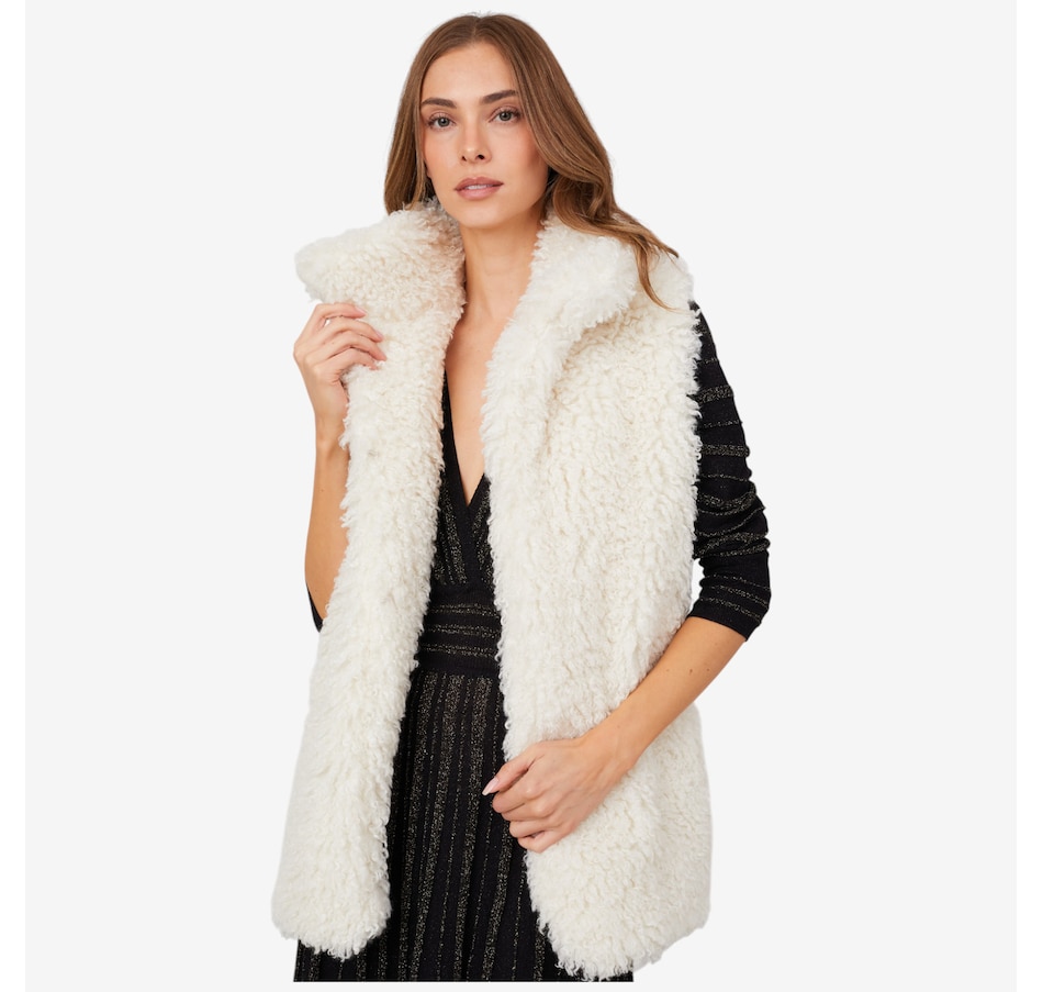 Image 102727_IVR.jpg, Product 102-727 / Price $249.99, Aggel Faux Alpaca Fur Vest from Aggel on TSC.ca's Fashion department