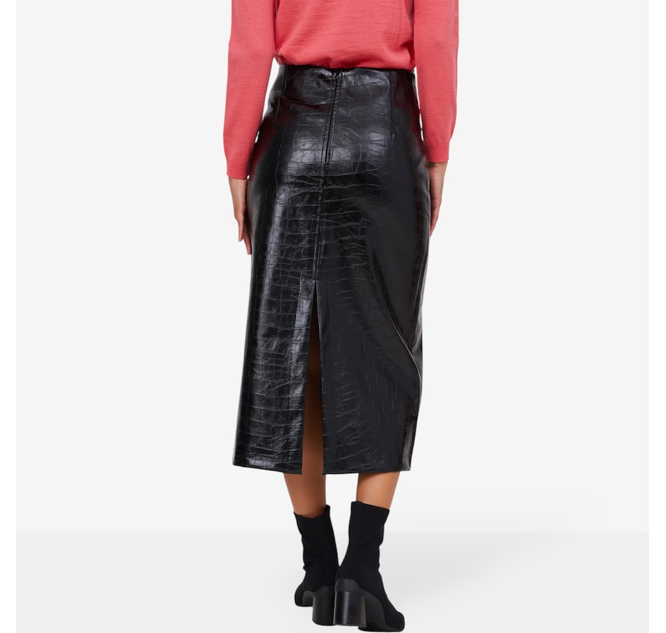 Image 102728_ALTMORE1.jpg, Product 102-728 / Price $129.99, Aggel Faux Croco Leather Skirt from Aggel on TSC.ca's Fashion department