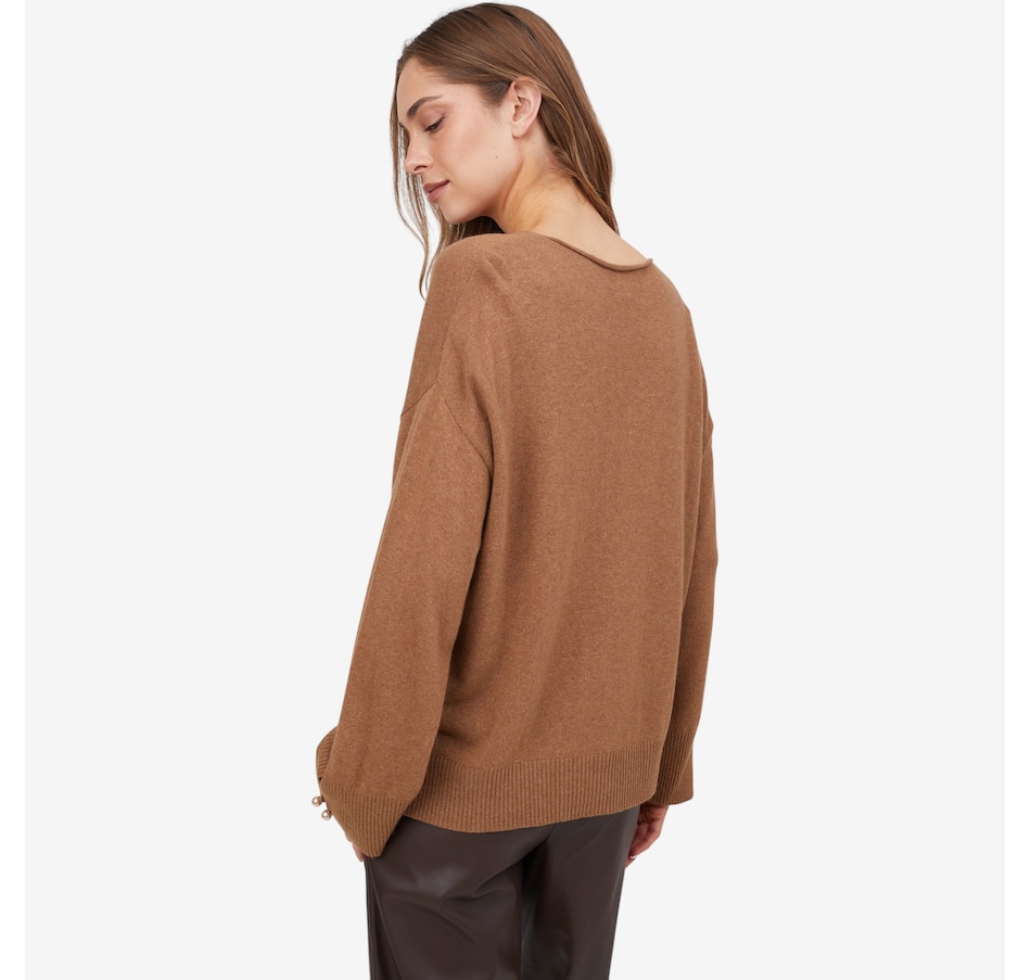 Image 102730_ALTMORE2.jpg, Product 102-730 / Price $64.88, Aggel Wool Blend V-Neck Relaxed Fit Sweater from Aggel on TSC.ca's Fashion department