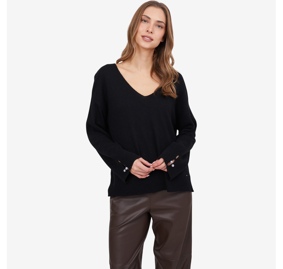Image 102730_ALTMORE4.jpg, Product 102-730 / Price $64.88, Aggel Wool Blend V-Neck Relaxed Fit Sweater from Aggel on TSC.ca's Fashion department