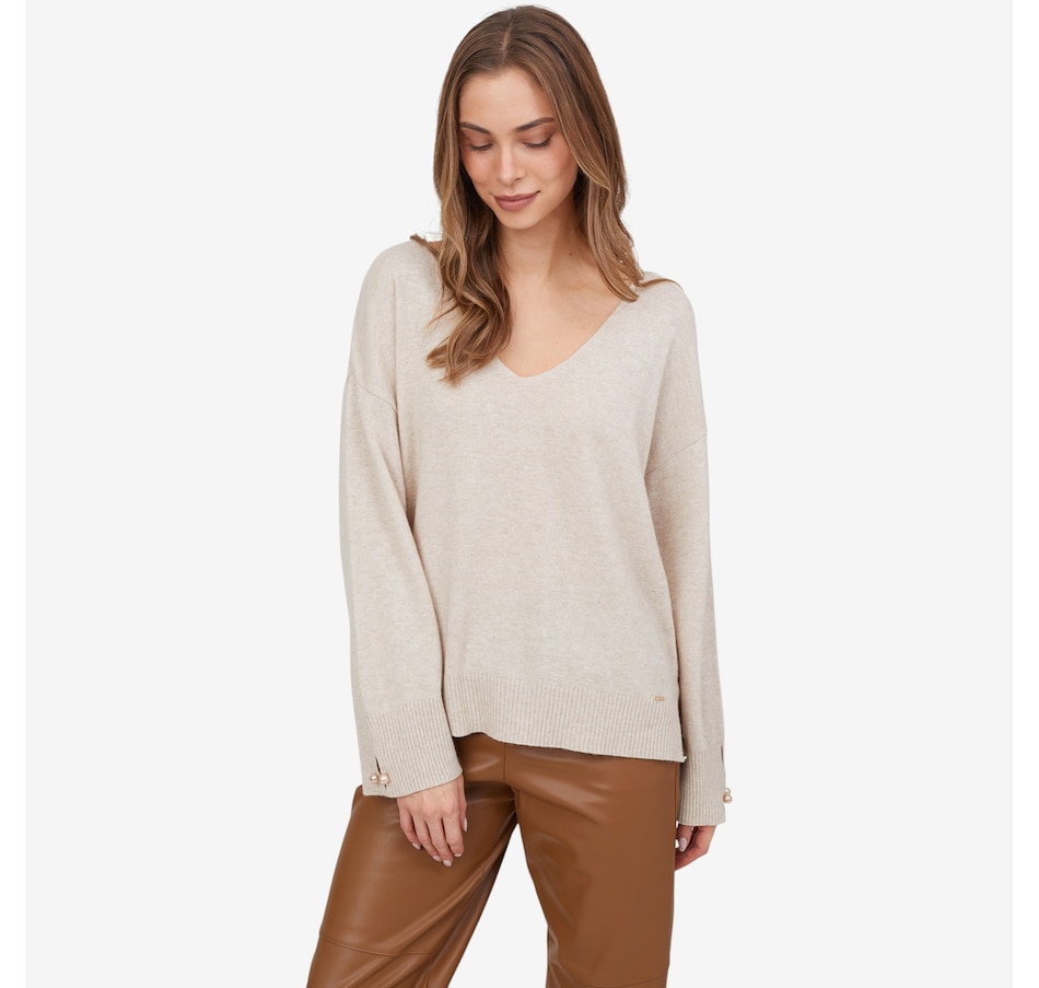 Image 102730_ALTMORE5.jpg, Product 102-730 / Price $64.88, Aggel Wool Blend V-Neck Relaxed Fit Sweater from Aggel on TSC.ca's Fashion department