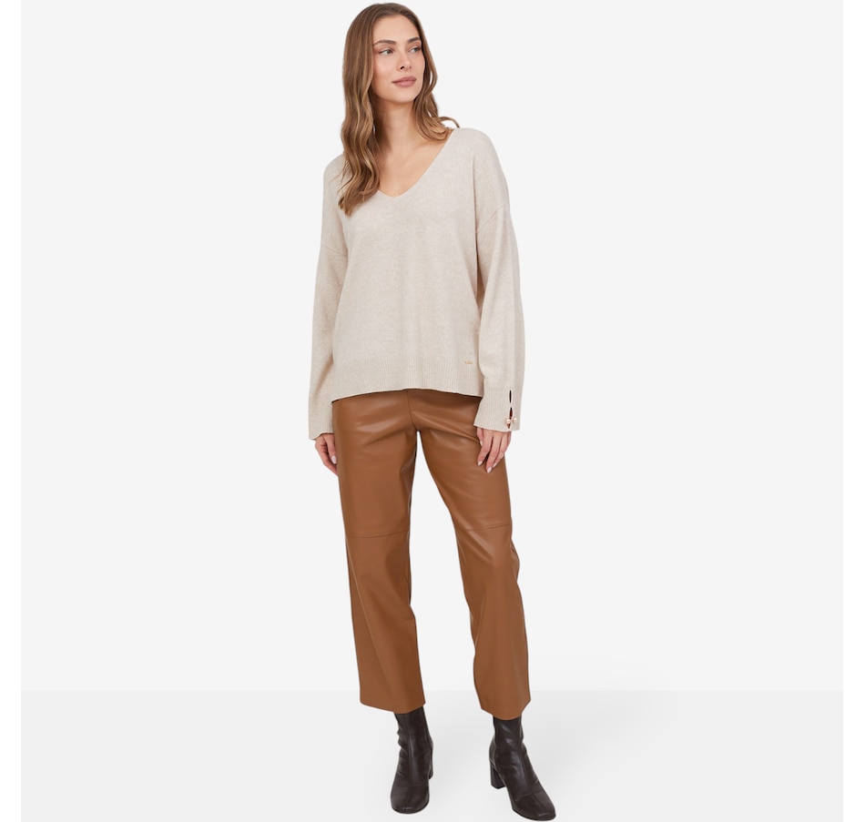 Image 102730_ALTMORE6.jpg, Product 102-730 / Price $64.88, Aggel Wool Blend V-Neck Relaxed Fit Sweater from Aggel on TSC.ca's Fashion department