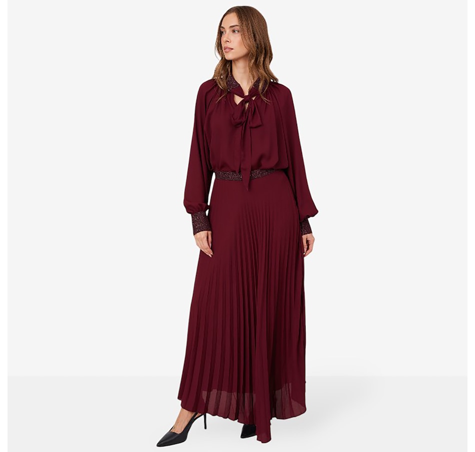 Image 102737_ALTMORE1.jpg, Product 102-737 / Price $199.99, Aggel Maxi Georgette Skirt with Knitted Details from Aggel on TSC.ca's Fashion department