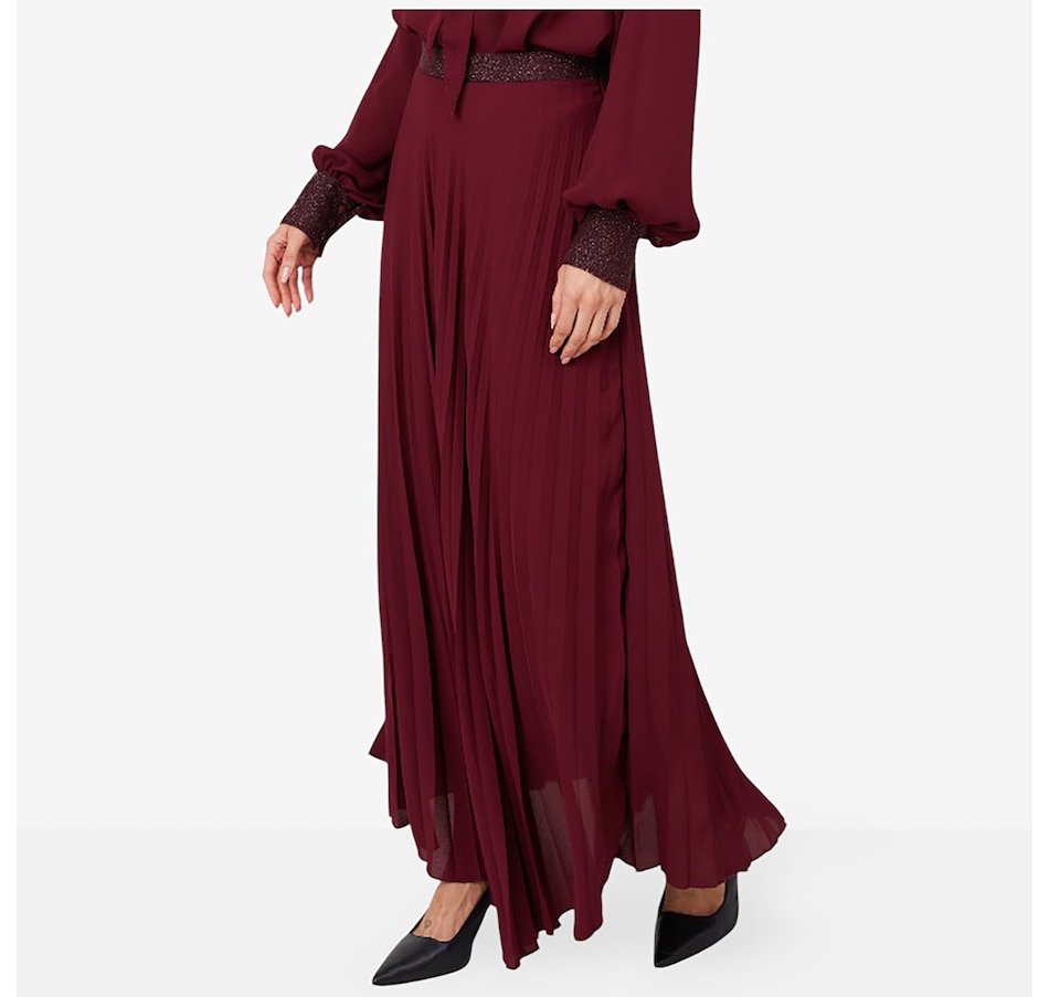 Image 102737_ALTMORE2.jpg, Product 102-737 / Price $199.99, Aggel Maxi Georgette Skirt with Knitted Details from Aggel on TSC.ca's Fashion department