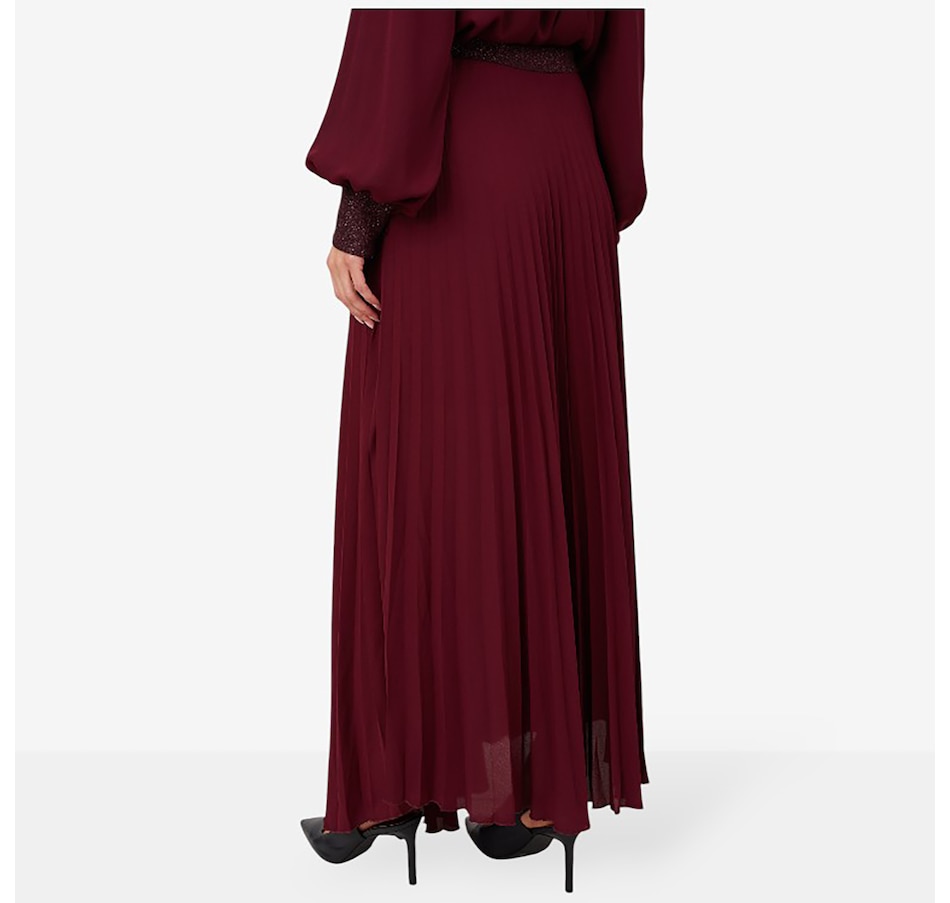 Image 102737_ALTMORE3.jpg, Product 102-737 / Price $199.99, Aggel Maxi Georgette Skirt with Knitted Details from Aggel on TSC.ca's Fashion department
