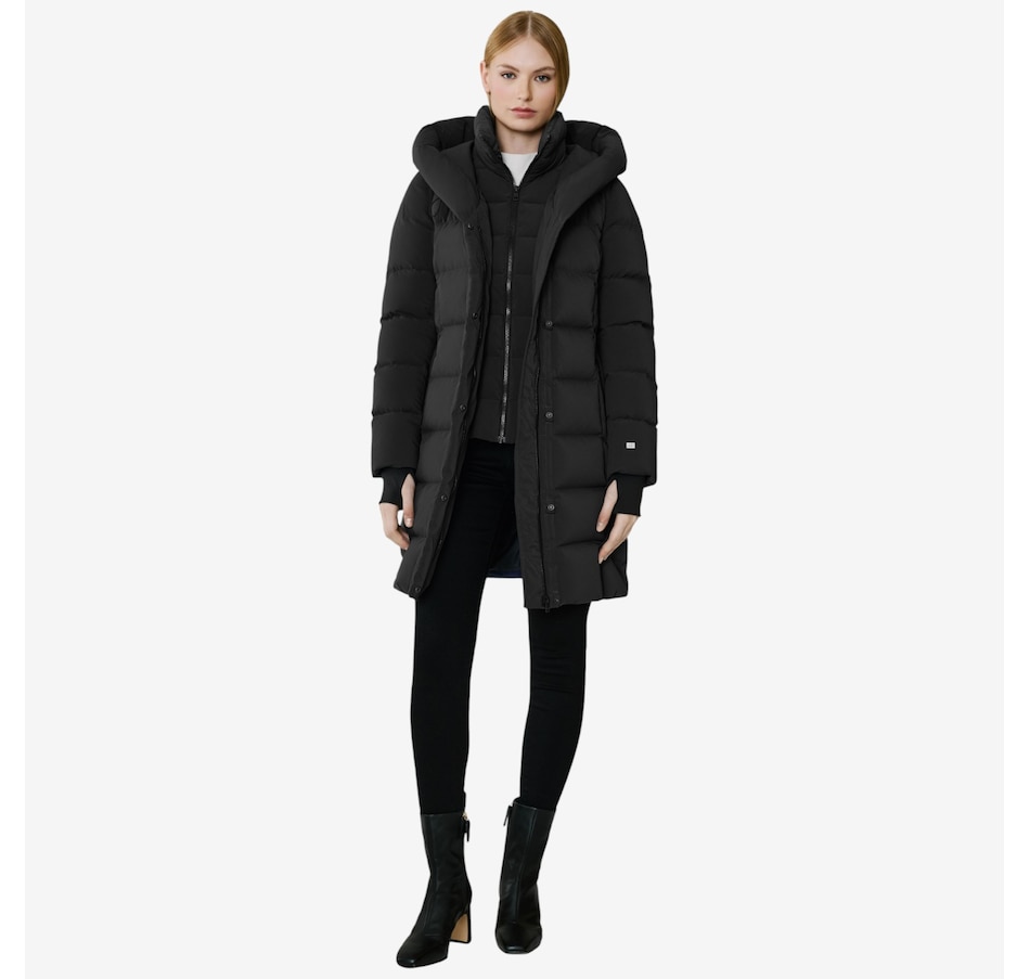 Image 102812_BLK.jpg, Product 102-812 / Price $695.00, Soia & Kyo Sonny Ladies Hooded Down Coat from Soia & Kyo on TSC.ca's Fashion department