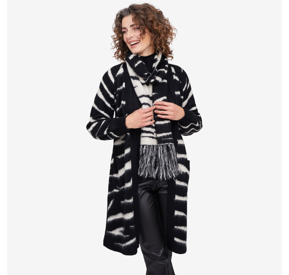 Image 102822_ALTMORE1.jpg, Product 102-822 / Price $79.99, C. Wonder Jacquard Cozy Cardigan with Scarf from C. Wonder by Christian Siriano on TSC.ca's Fashion department