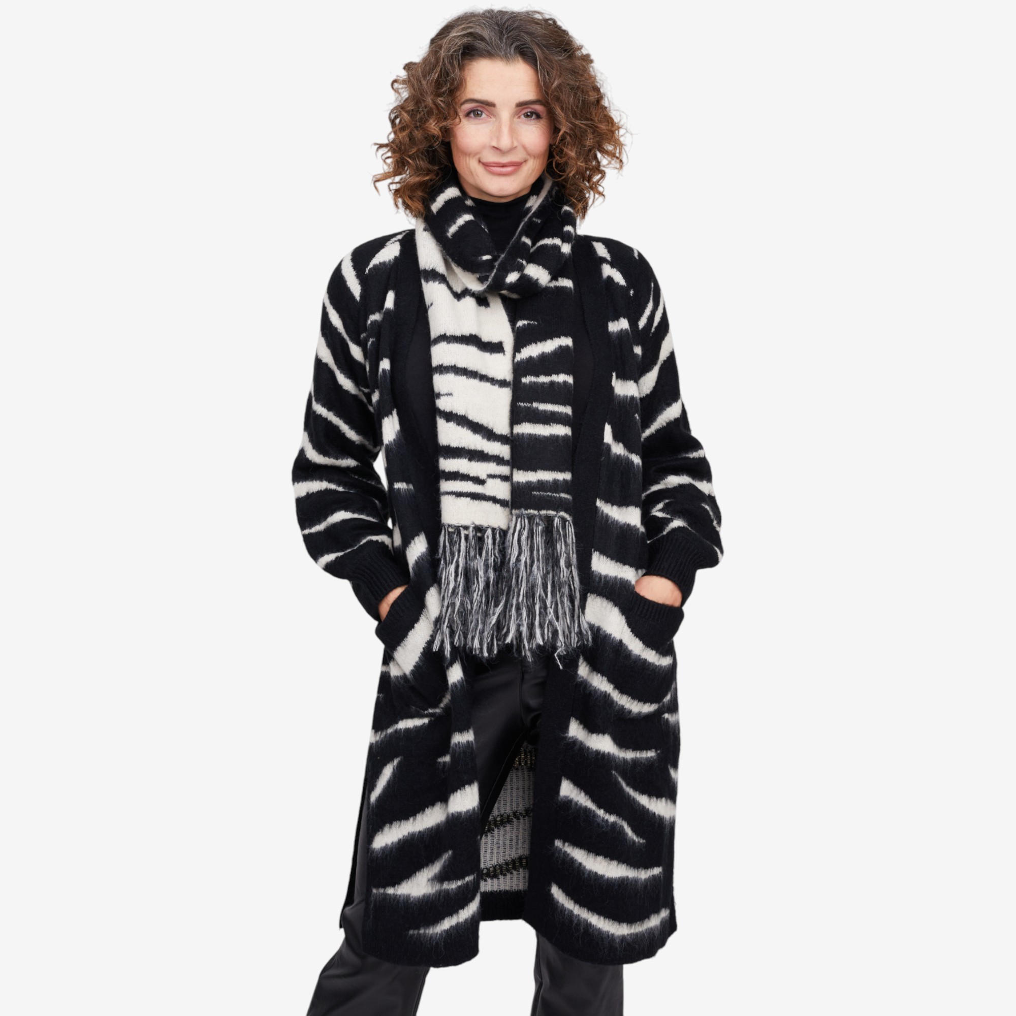 C. Wonder Jacquard Cozy Cardigan with Scarf - TSC.ca
