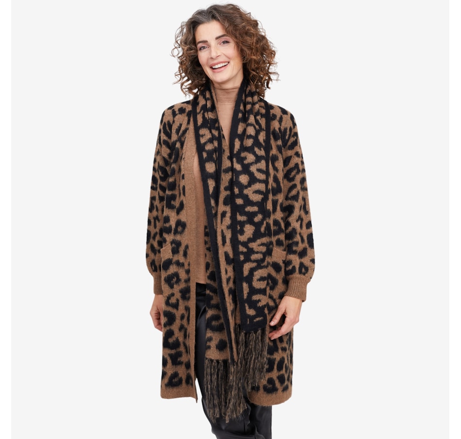 Image 102822_CGBL.jpg, Product 102-822 / Price $79.99, C. Wonder Jacquard Cozy Cardigan with Scarf from C. Wonder by Christian Siriano on TSC.ca's Fashion department