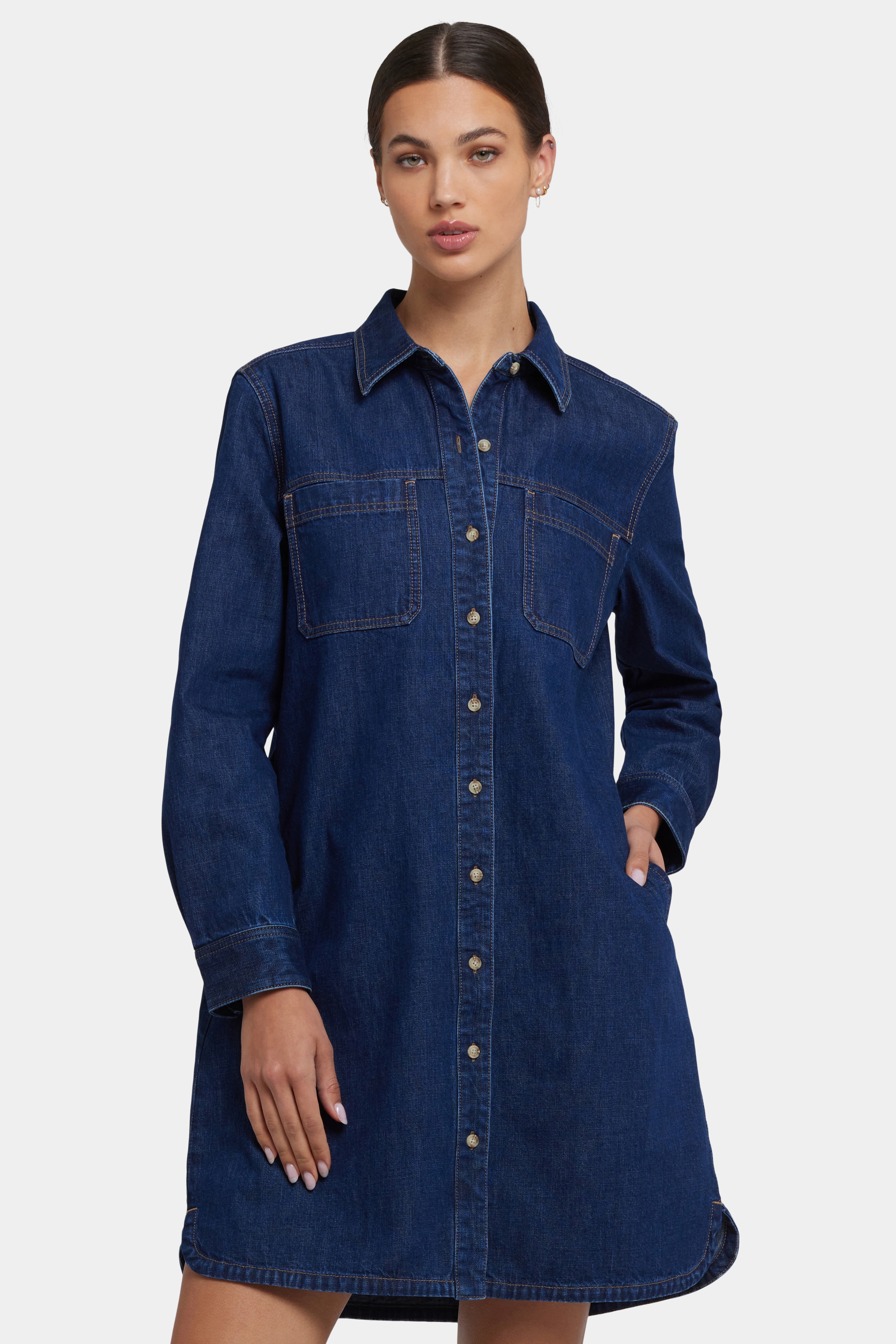 NYDJ Reese Denim Shirtdress - TSC.ca