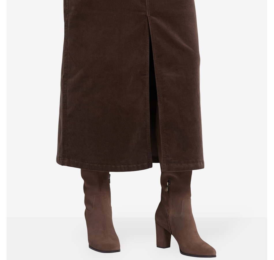 Image 102863_ALTMORE3.jpg, Product 102-863 / Price $104.88, NYDJ Corduroy Long Skirt with Front Slit from NYDJ on TSC.ca's Fashion department