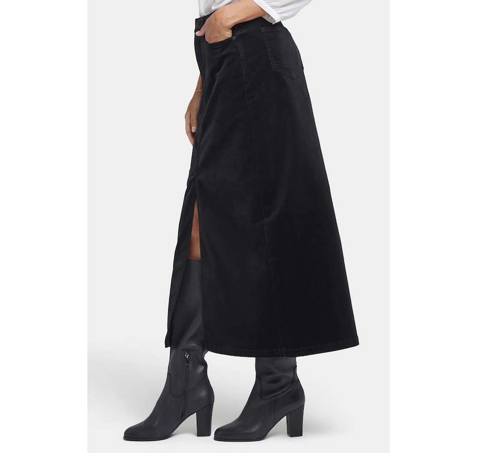 Image 102863_ALTMORE7.jpg, Product 102-863 / Price $104.88, NYDJ Corduroy Long Skirt with Front Slit from NYDJ on TSC.ca's Fashion department