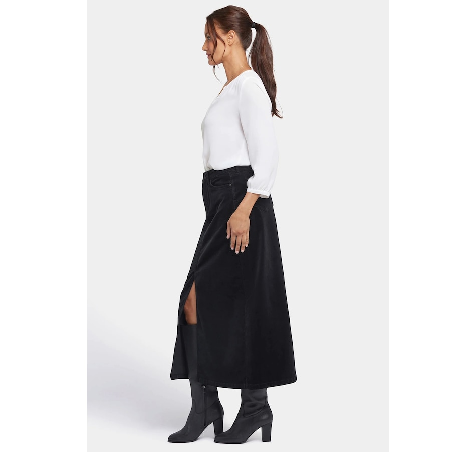 Image 102863_ALTMORE8.jpg, Product 102-863 / Price $104.88, NYDJ Corduroy Long Skirt with Front Slit from NYDJ on TSC.ca's Fashion department
