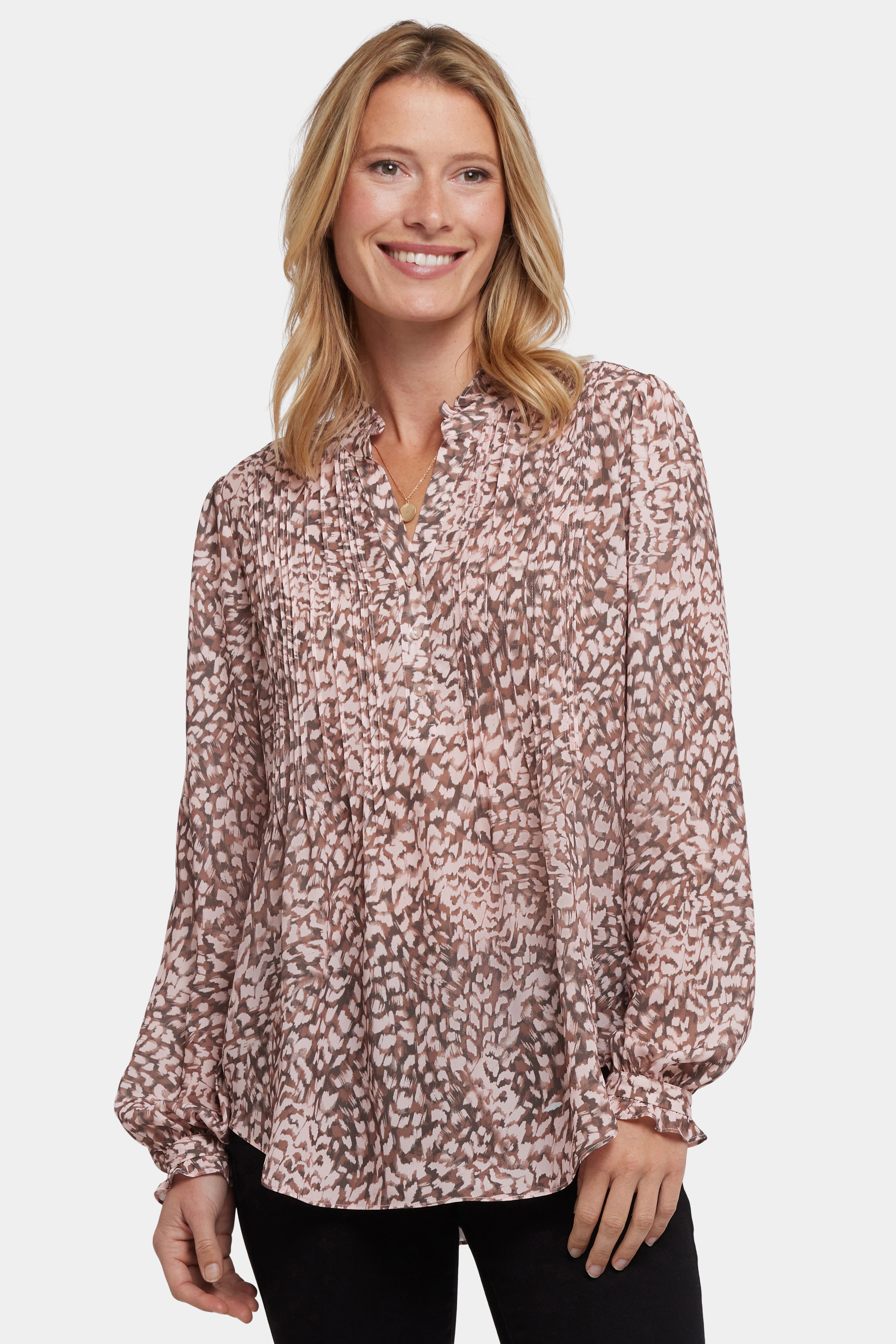 トップス borders GATHER SHIRT TUNIC 36 NYDJ Pleat Front Tunic - TSC.ca