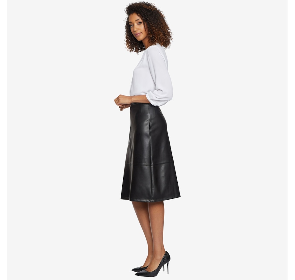 Image 102876_ALTMORE2.jpg, Product 102-876 / Price $129.00, NYDJ Faux Leather A-Line Skirt from NYDJ on TSC.ca's Fashion department