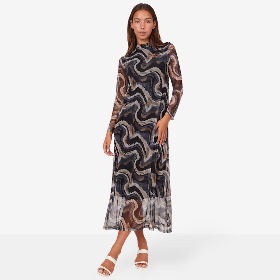Image 102884_MOOEN.jpg, Product 102-884 / Price $44.33, M Made In Italy Mock Neck Printed Maxi Dress from M Made in Italy on TSC.ca's Fashion department