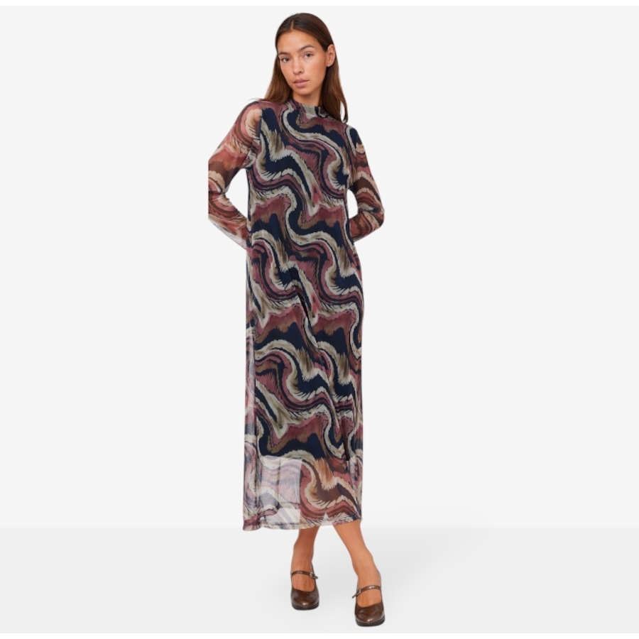 Image 102884_QUAEN.jpg, Product 102-884 / Price $44.33, M Made In Italy Mock Neck Printed Maxi Dress from M Made in Italy on TSC.ca's Fashion department