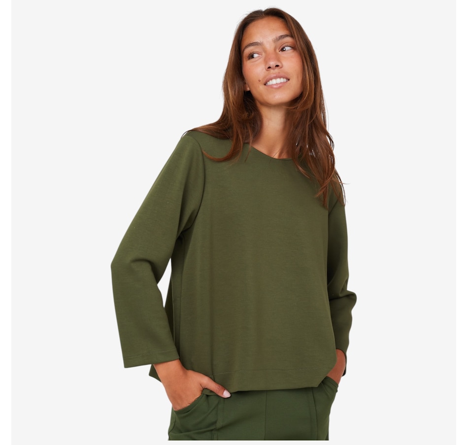 Image 102886_ALTMORE1.jpg, Product 102-886 / Price $85.00, M Made In Italy Crew Neck Sweatshirt with Back Snap Button Closure from M Made in Italy on TSC.ca's Fashion department