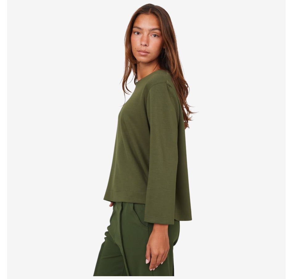 Image 102886_ALTMORE2.jpg, Product 102-886 / Price $85.00, M Made In Italy Crew Neck Sweatshirt with Back Snap Button Closure from M Made in Italy on TSC.ca's Fashion department