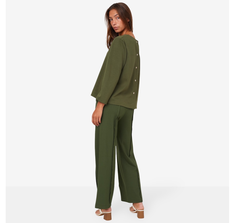 Image 102886_ALTMORE4.jpg, Product 102-886 / Price $85.00, M Made In Italy Crew Neck Sweatshirt with Back Snap Button Closure from M Made in Italy on TSC.ca's Fashion department