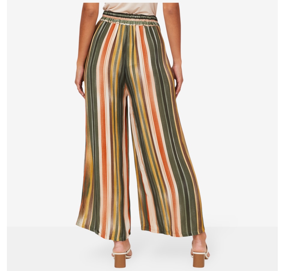 Image 102891_ALTMORE3.jpg, Product 102-891 / Price $64.88, M Made In Italy Pull-On Wide Leg Stripped Pant from M Made in Italy on TSC.ca's Fashion department