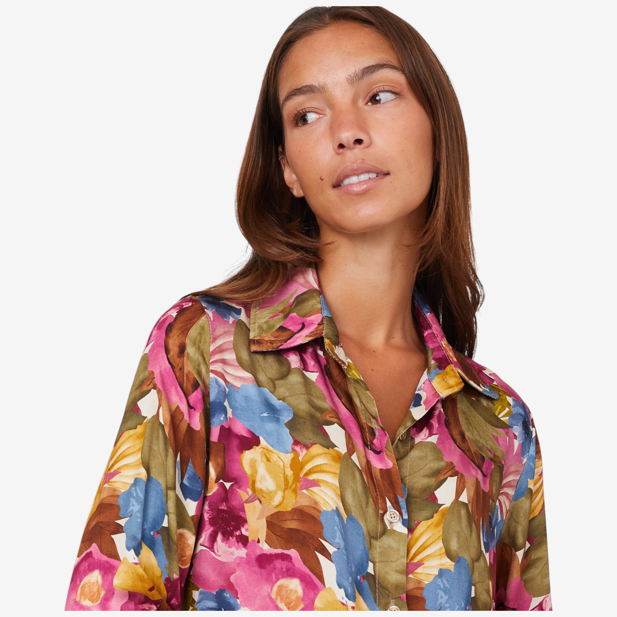 M Made In Italy Floral Button Down Shirt - TSC.ca