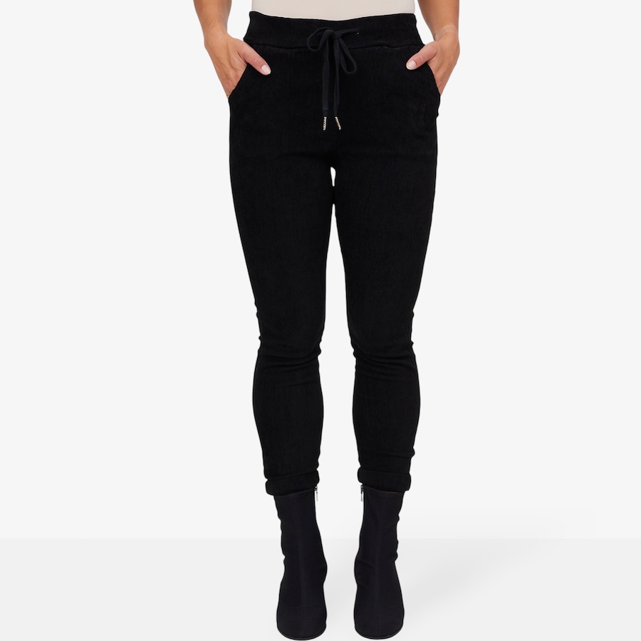 Image 102896_BLK.jpg, Product 102-896 / Price $29.33, M Made In Italy Corduroy Pull-On Pant with Slash Pockets and Rolled Hem from M Made in Italy on TSC.ca's Fashion department