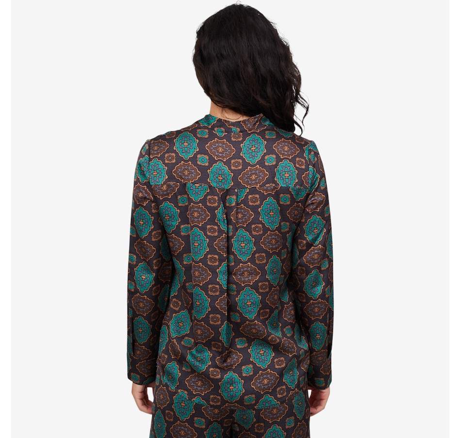 Image 102910_ALTMORE2.jpg, Product 102-910 / Price $69.88, M Made In Italy Printed V-Neck Button Down Shirt from M Made in Italy on TSC.ca's Fashion department