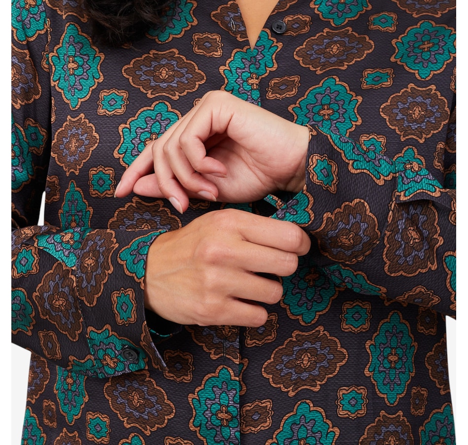 Image 102910_ALTMORE3.jpg, Product 102-910 / Price $69.88, M Made In Italy Printed V-Neck Button Down Shirt from M Made in Italy on TSC.ca's Fashion department