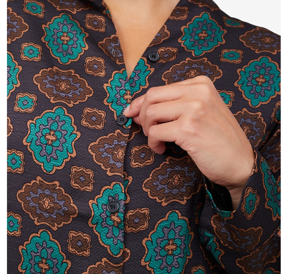 Image 102910_ALTMORE4.jpg, Product 102-910 / Price $69.88, M Made In Italy Printed V-Neck Button Down Shirt from M Made in Italy on TSC.ca's Fashion department