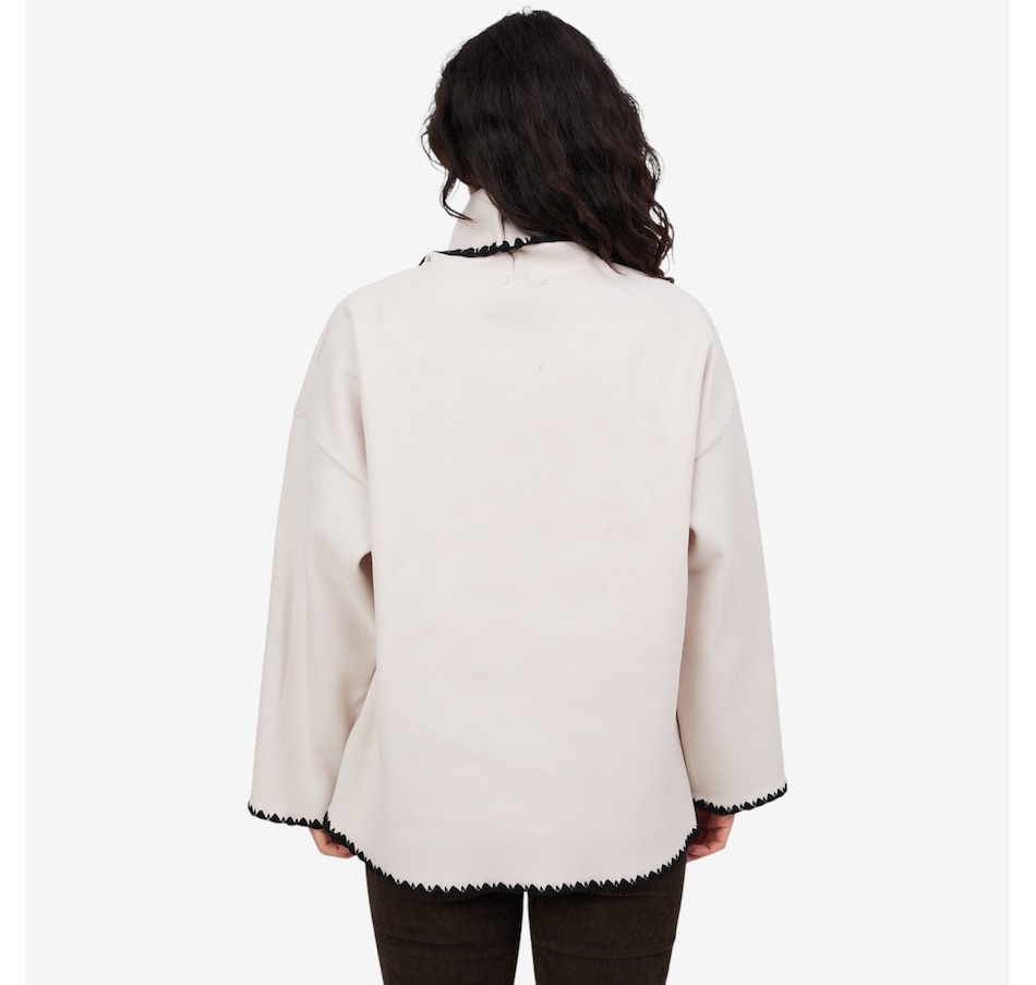 Image 102912_ALTMORE9.jpg, Product 102-912 / Price $44.33, M Made In Italy Button Down Coat and Scarf with Decorative Stitching from M Made in Italy on TSC.ca's Fashion department