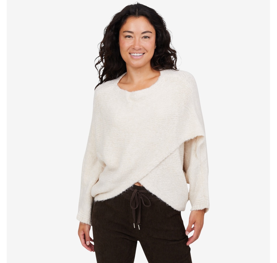 Image 102913_VAN.jpg, Product 102-913 / Price $115.00, M Made In Italy Criss-Cross Long Sleeve Sweater from M Made in Italy on TSC.ca's Fashion department