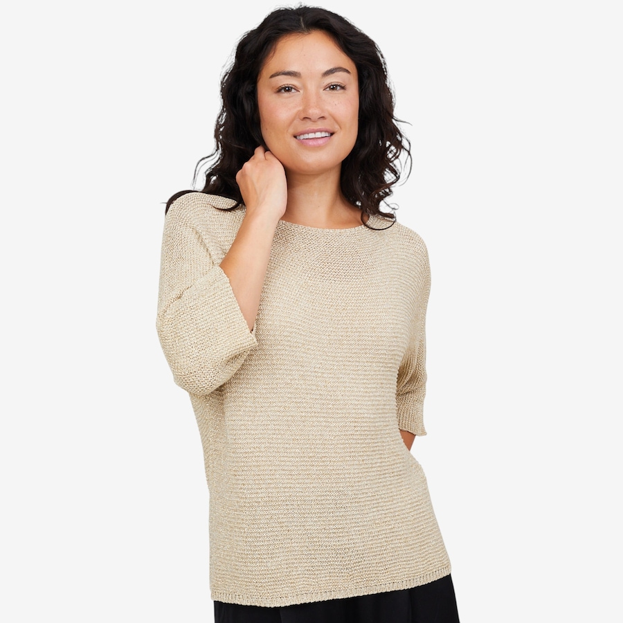 Image 102916_ALTMORE1.jpg, Product 102-916 / Price $19.33, M Made In Italy Knit Boatneck Sweater With 3/4 Sleeve from M Made in Italy on TSC.ca's Fashion department