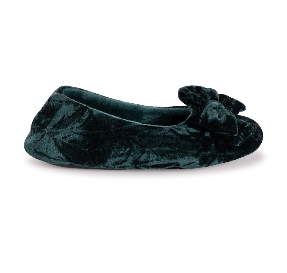 Image 102921_ALTMORE1.jpg, Product 102-921 / Price $29.99, Muk Luks Crushed Velvet Ballerina Slipper from Muk Luks on TSC.ca's Shoes department