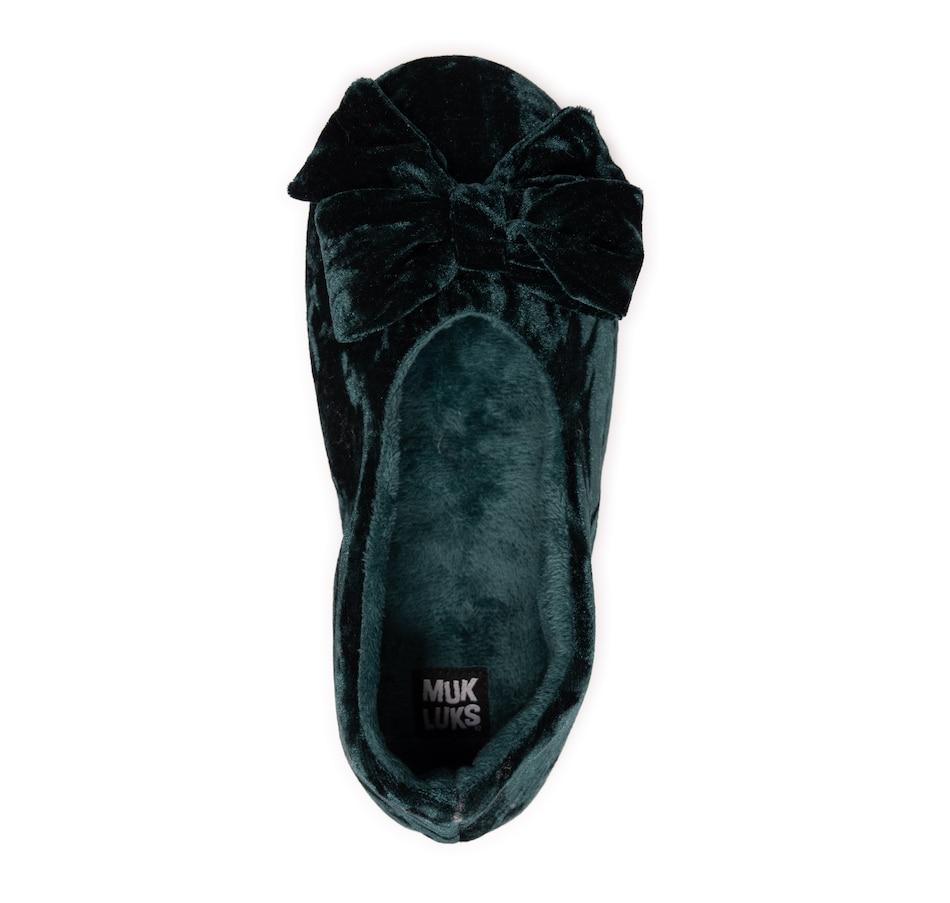 Image 102921_ALTMORE6.jpg, Product 102-921 / Price $29.99, Muk Luks Crushed Velvet Ballerina Slipper from Muk Luks on TSC.ca's Shoes department