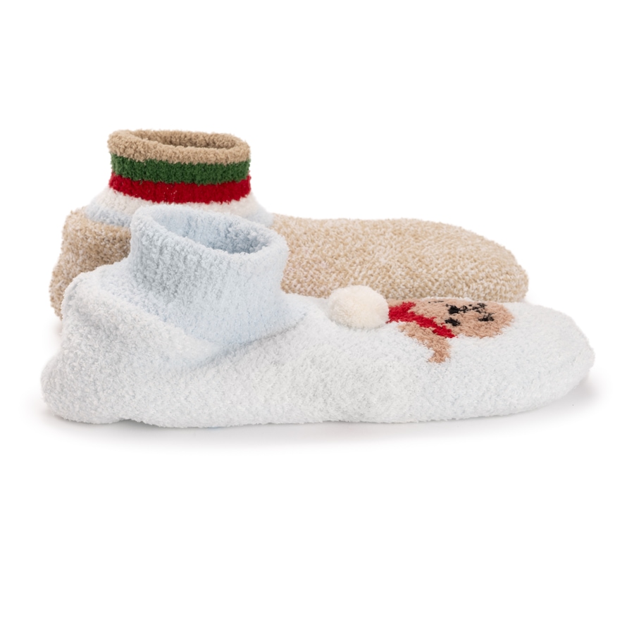 Image 102922_ALTMORE8.jpg, Product 102-922 / Price $39.99, Muk Luks Women's Vitamin E Festive Booties (set of 2) from Muk Luks on TSC.ca's Shoes department