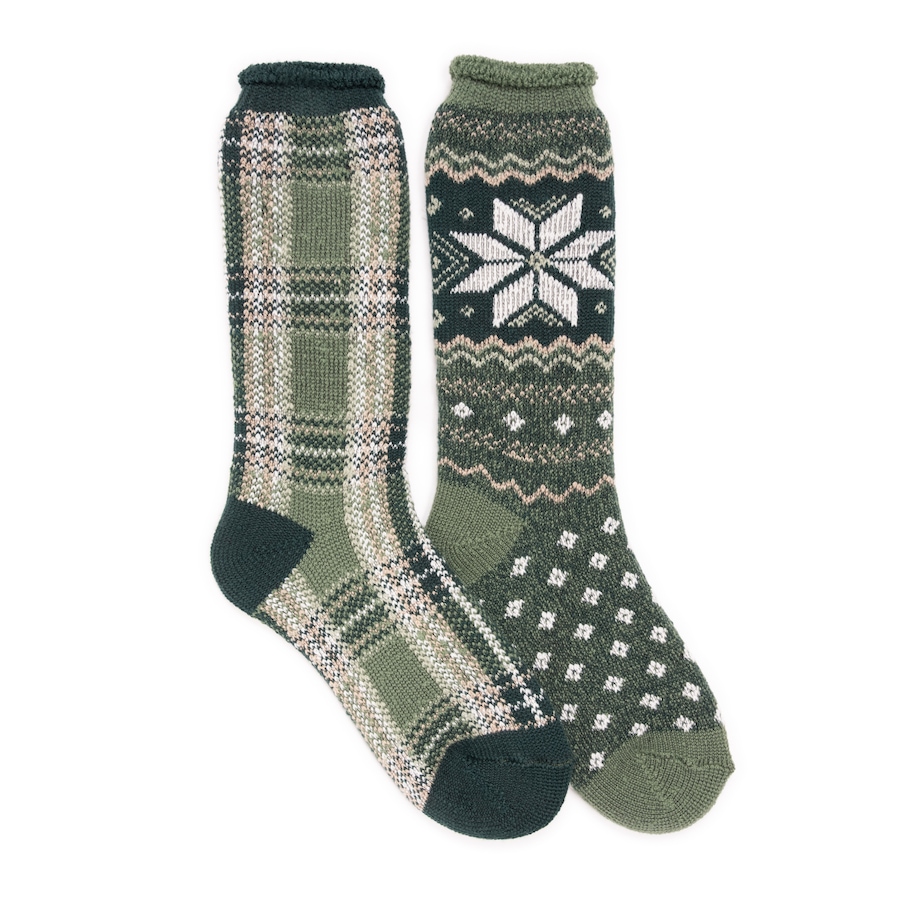 Image 102926_DGN.jpg, Product 102-926 / Price $34.99, Muk Luks Women's Tall Heat Retainer Socks (set of 2) from Muk Luks on TSC.ca's Fashion department