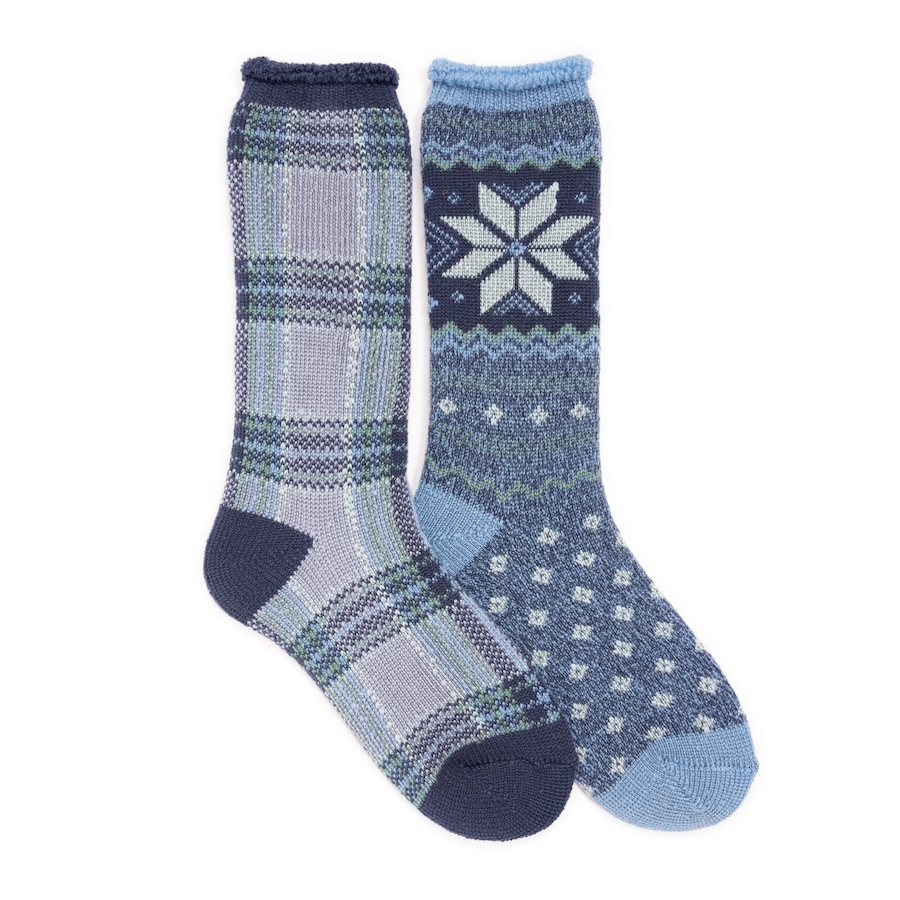 Image 102926_TWBL.jpg, Product 102-926 / Price $34.99, Muk Luks Women's Tall Heat Retainer Socks (set of 2) from Muk Luks on TSC.ca's Fashion department