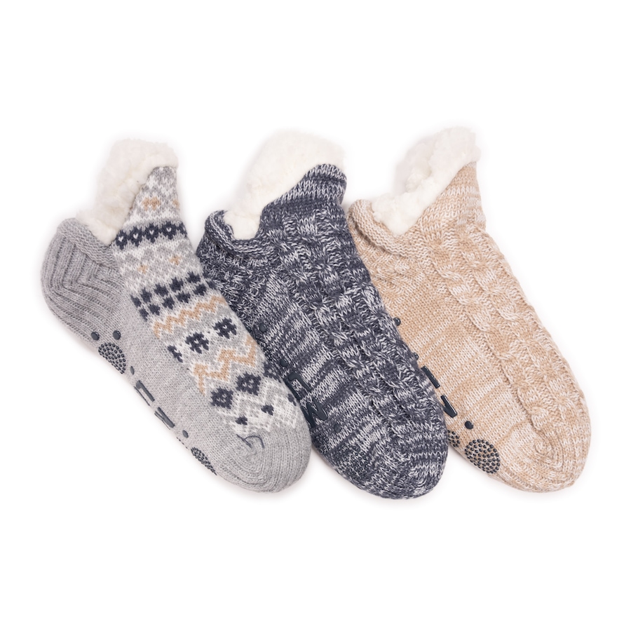 Image 102928_GRDEN.jpg, Product 102-928 / Price $19.33, Muk Luks Women's Aloe Infused Shortie Cabin Socks (set of 3) from Muk Luks on TSC.ca's Fashion department