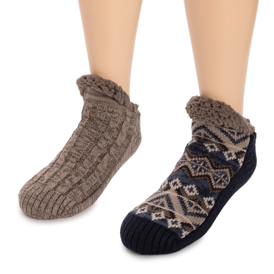 Image 102929_ALTMORE2.jpg, Product 102-929 / Price $19.88, Muk Luks Men's Aloe Infused Shortie Cabin Socks (set of 2) from Muk Luks on TSC.ca's Fashion department