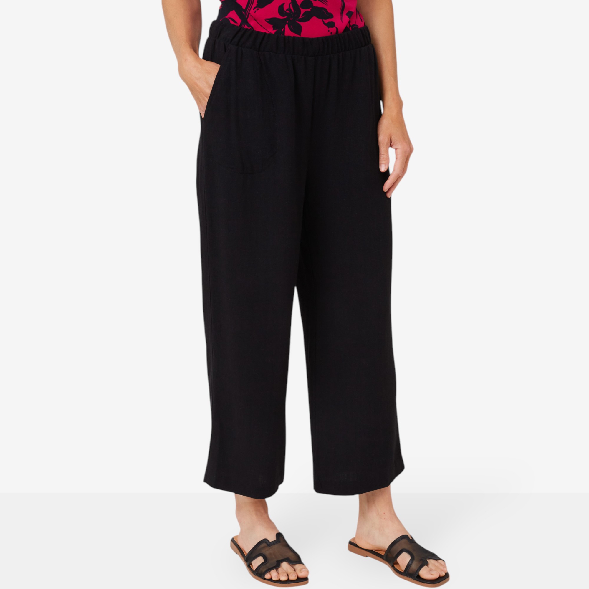 Mr. Max Magic Linen Wide Leg Crop Pant - TSC.ca