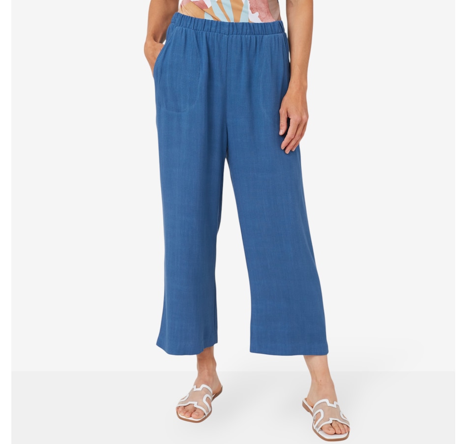 Image 102952_DBE.jpg, Product 102-952 / Price $24.33, Mr. Max Magic Linen Wide Leg Crop Pant from Mr. Max on TSC.ca's Fashion department