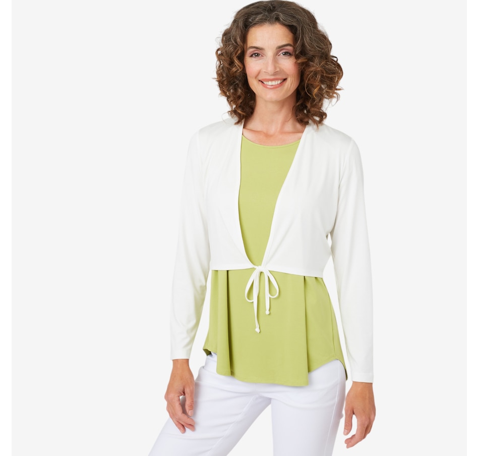 Image 102954_ALTMORE1.jpg, Product 102-954 / Price $19.33, Mr. Max Ultra Modal Tie Front Bolero from Mr. Max on TSC.ca's Fashion department