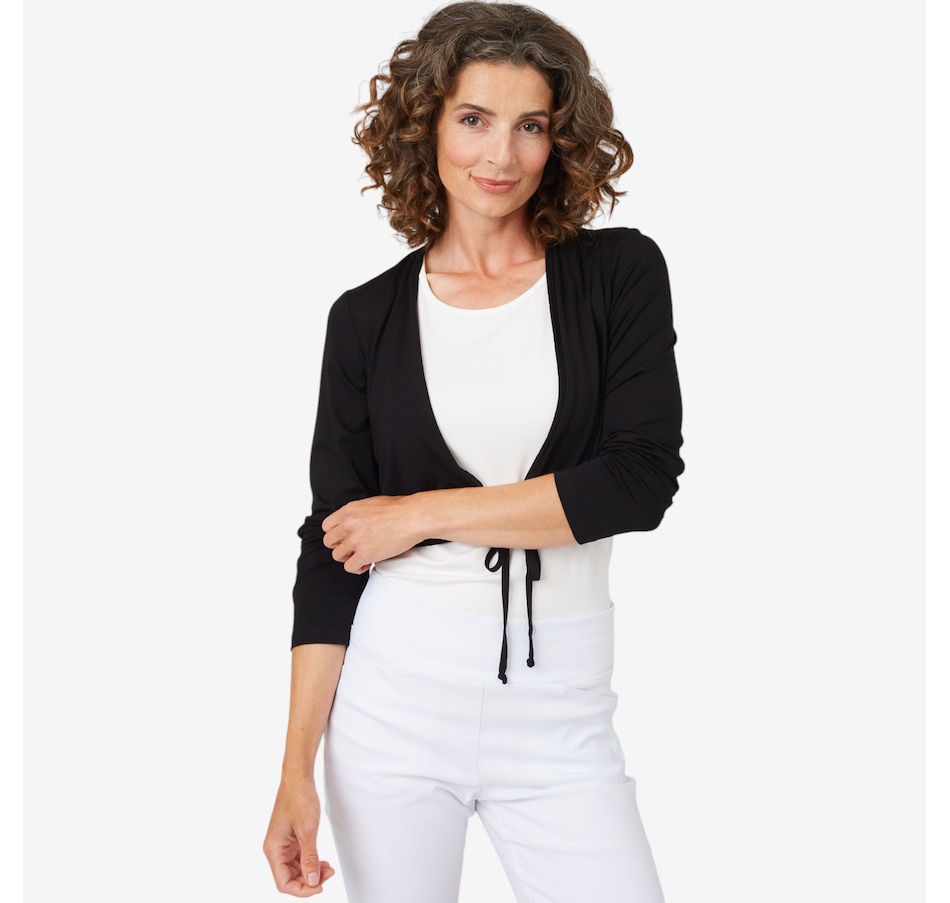 Image 102954_ALTMORE3.jpg, Product 102-954 / Price $19.33, Mr. Max Ultra Modal Tie Front Bolero from Mr. Max on TSC.ca's Fashion department