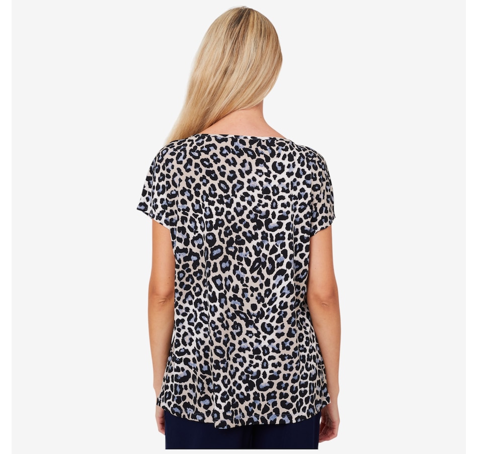 Image 103004_ALTMORE2.jpg, Product 103-004 / Price $34.88, Kim & Co. Printed Brazil Knit Signature Short Sleeve Top from Kim & Co. on TSC.ca's Fashion department