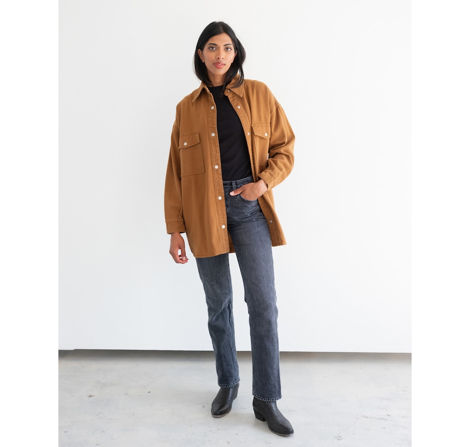 Image 103014_CHU.jpg, Product 103-014 / Price $175.00, Brunette The Label Shania Denim Jacket from Brunette The Label on TSC.ca's Fashion department